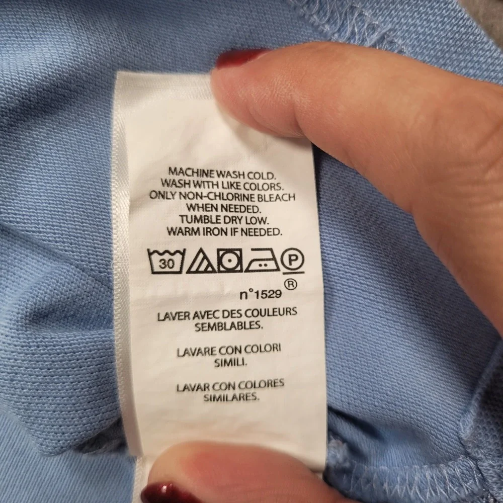 Polo Ralph Lauren Boys Light Blue Short Sleeve Mesh Polo Shirt Size L 12-14